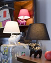 Flying pig-table lamp　仔ぶたランプ