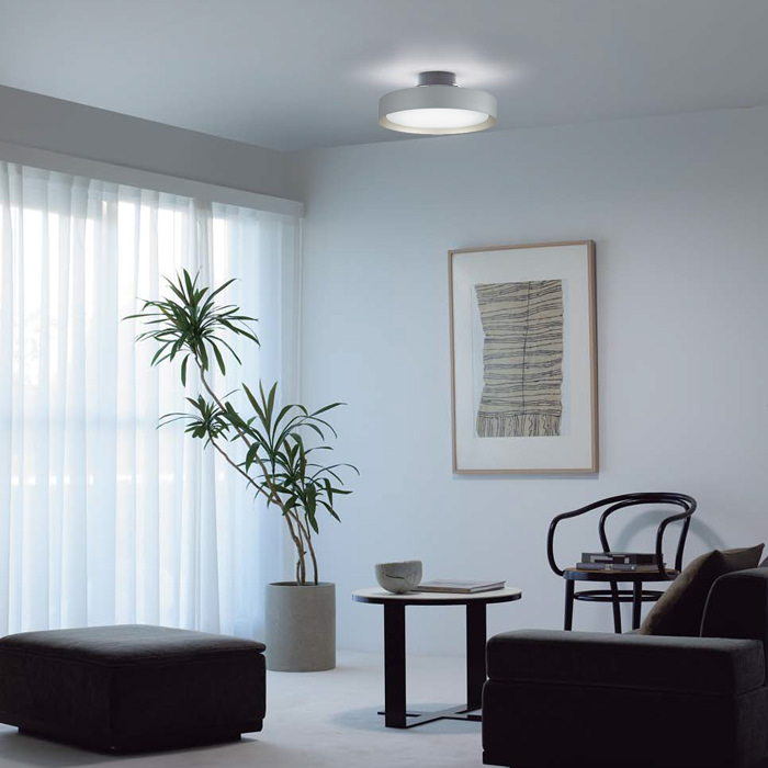 天井を照らす間接光シーリング