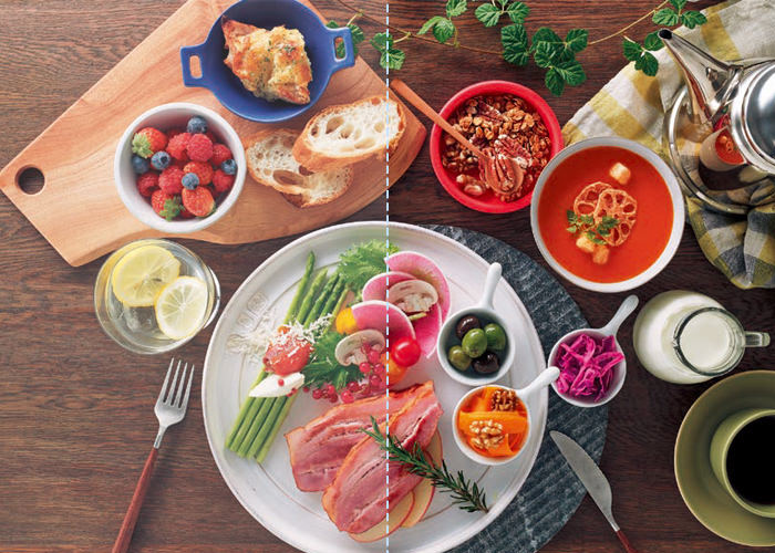 電球色と昼白色の見え方の違い