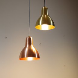 贅沢に銅と真鍮を使用した ハンドメイドシェード キッチン 実例 設置イメージ集 照明のライティングファクトリー 贅沢に銅と真鍮を使用した ハンドメイドシェード キッチン 実例 設置イメージ集 照明のライティングファクトリー