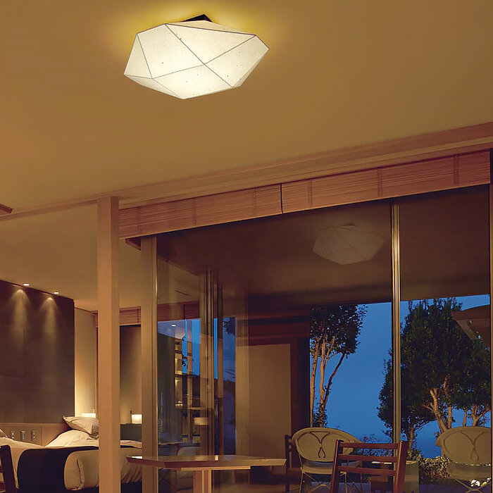 手漉き和紙の和風モダンシーリングライト （和室） 