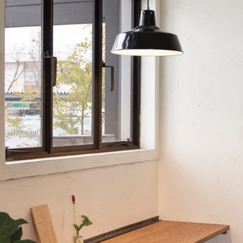 ファクトリーペンダント (L) 100W 引掛シーリング式・ブラック｜照明の