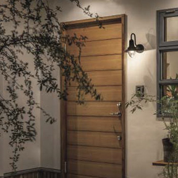 ポーチライト 玄関灯 人感センサ LED 40W | 黒サテン 【照明の