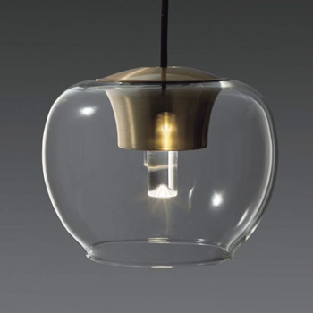 Kirameki ガラスペンダント・ホワイトブロンズ×クリア ダクトレール用