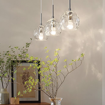 模様入 ガラスペンダントライト・引掛シーリング式【照明の