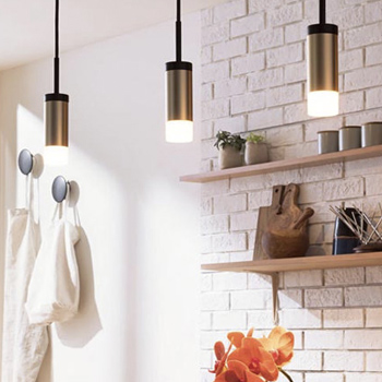 ペンダントライト(サテンゴールド) サテンゴールド×乳白 調光対応 ダクトレール用 ペンダントライト【照明