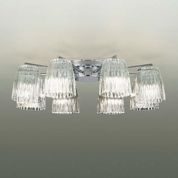 ホワイトガラス 8灯シャンデリア ホワイトガラス 8灯シャンデリア - メルカリ