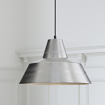 The workshop lamp Lサイズ　グレー別注 The work shop lamp 35cm・Large | アルミ [生産終了]【照明の