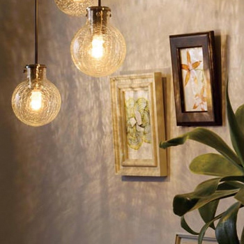 ひび模様入 Glass ペンダントライト | ダクトレール用【照明の