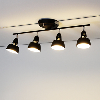 リモコン式 可動型3灯式シーリングスポット　ブラック リモコン式 可動型3灯式シーリングスポット【照明のライティング