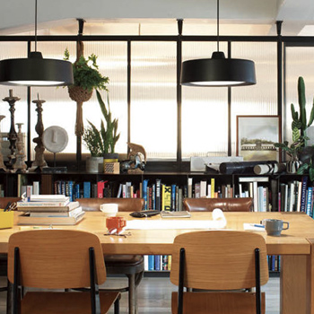 Compact-modern ブラック・ダクトレール専用 リモコン式 ペンダント