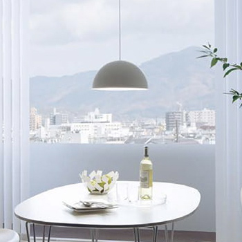 Panasonic モディファイ　350mm Dome ペンダントライト ホワイト Mサイズ｜半球シェード Φ350mm