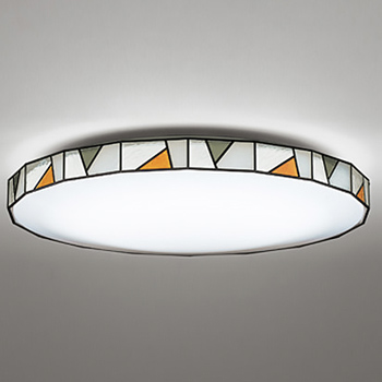 ステンドグラス風 シーリングライト~8畳・リモコン式｜照明の