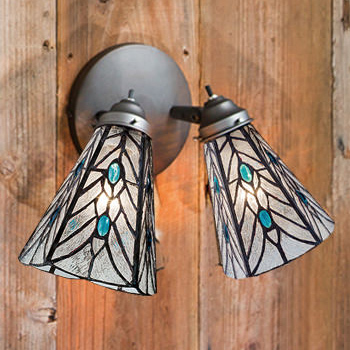 大型ステンドグラスライト　海外仕様コンセントプラグ　値引不可 Drop.sw2 ステンドグラスブラケット | 全2色【照明の