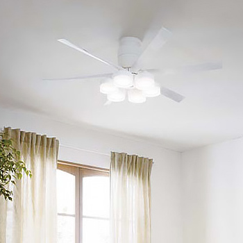 ホワイトスタンドファン 6枚羽根 ODELIC オーデリック DCモーター シーリングファン 6枚羽根 羽径1200mm