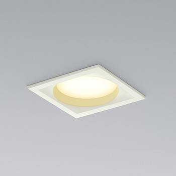 角形ダウンライト・ホワイト 60W｜調光対応・準耐火構造対応【照明の