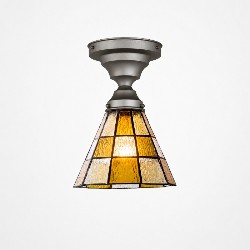 Checker ステンドグラス シーリングライト｜ビンテージメタル