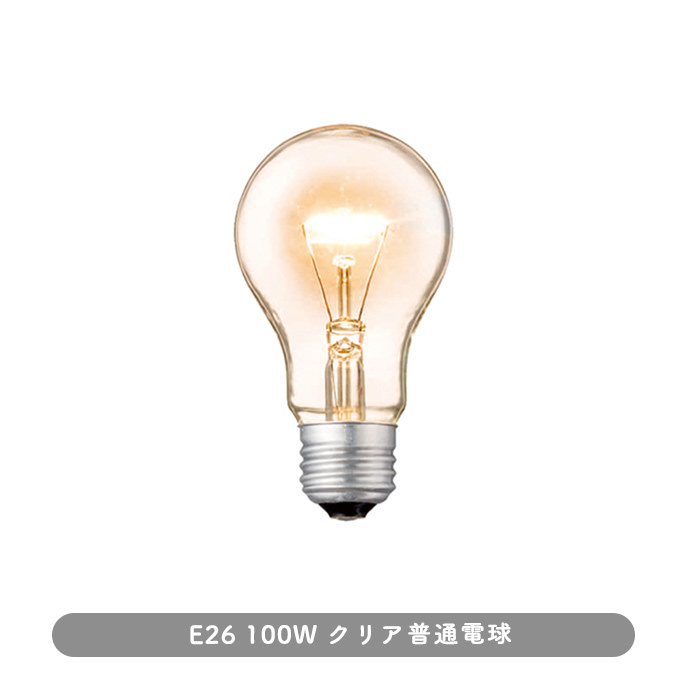 E26 100Wクリア普通球 詳細画像1