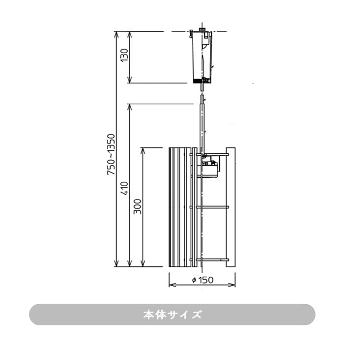竹シェード ペンダントライト ダクトレール用・全２色 詳細画像3