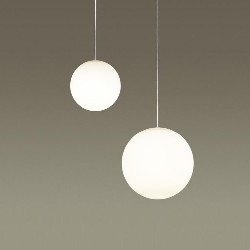 Sphere ペンダントライト ホワイト 2灯｜吹き抜け対応・乳白アクリル球体