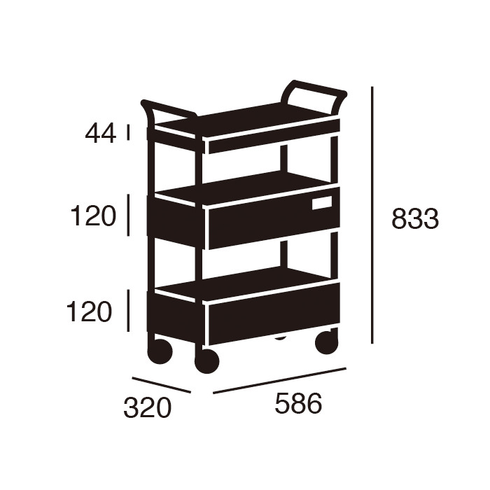 HEAVY-DUTY tray-shelf cart | 륰졼 [λ] 6