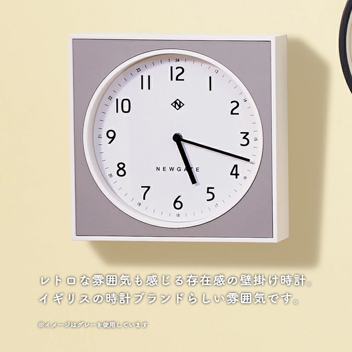 B&C ウォールクロック | 全2色・スイープムーブメント式 詳細画像1