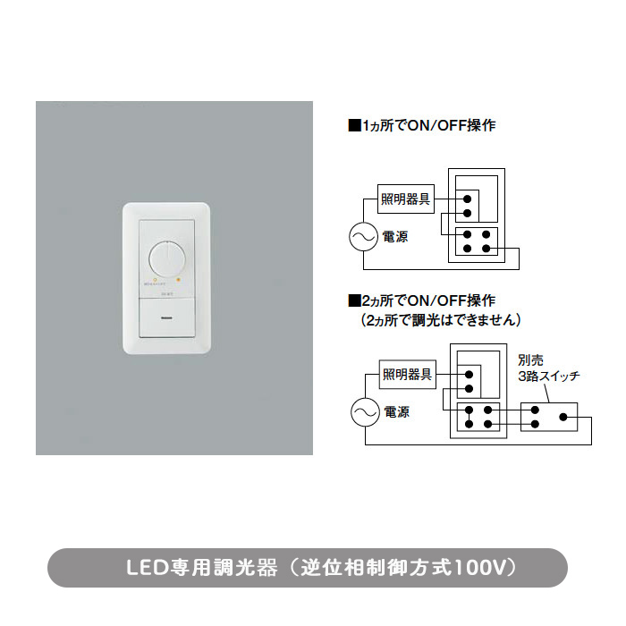 超特価 βコイズミ 照明部材LED適合調光器 逆位相制御方式 100V 黒色