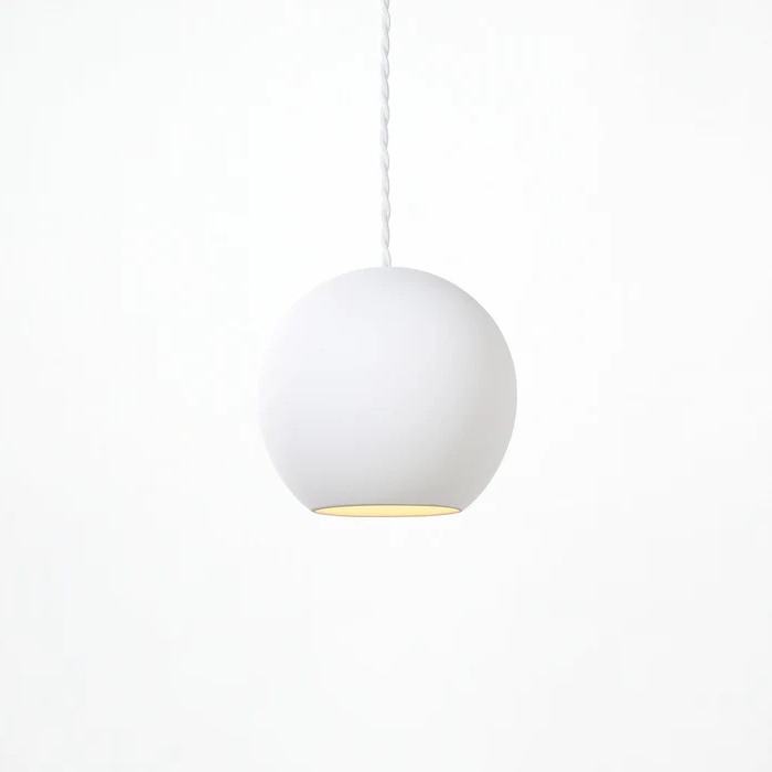 おしゃれな照明 Gelato-pendant ペンダントライト 丸型・セラミック｜ホワイトの商品画像
