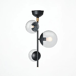 Bliss vertical 3-ceiling light シャンデリア 3灯|クリアガラス