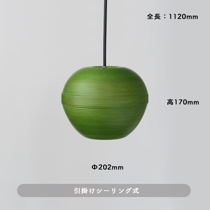 GREEN APPLE・Φ20cm ペンダントライト | BUNACO