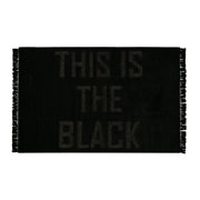 THIS IS THE BLACK FRINGE RUG 140x200cm | ブラック