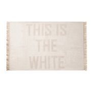 THIS IS THE WHITE FRINGE RUG 140x200cm | ホワイト