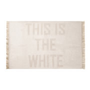 THIS IS THE WHITE FRINGE RUG 140x200cm | ۥ磻