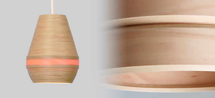 ブナコ（BUNACO）・ブナ材で作られる照明「ブナコランプ」