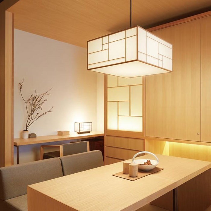 細桟 LED和モダンペンダント