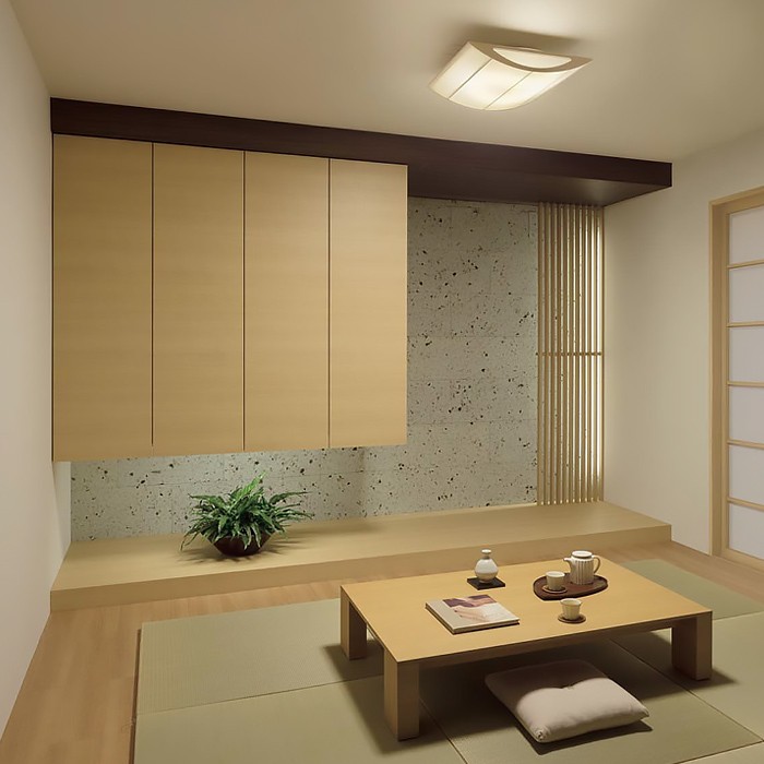 インテリア照明和風LEDシーリングライト 白木フレーム｜〜10畳対応のディテール写真1