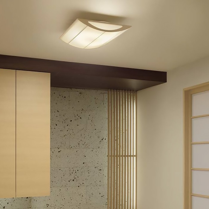 インテリアライト和風LEDシーリングライト 白木フレーム｜〜10畳対応のディテール写真2