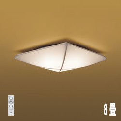 和紙調 角型スクエア和風LEDシーリングライト｜〜8畳対応