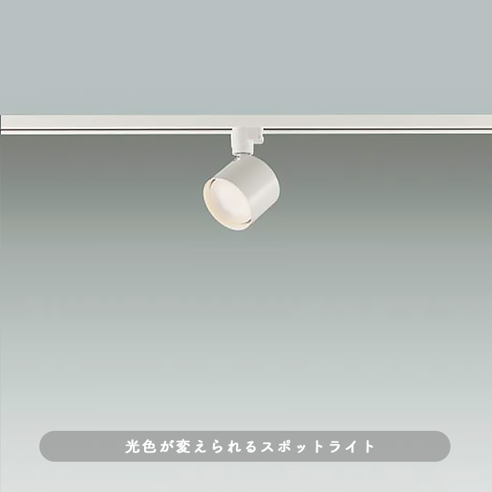 おしゃれな照明 FLAT スポットライト ダクトレール用・100W相当｜ホワイトの商品画像