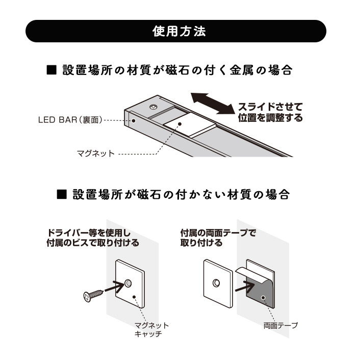 LED display bar 60cm | ホワイト 3枚目