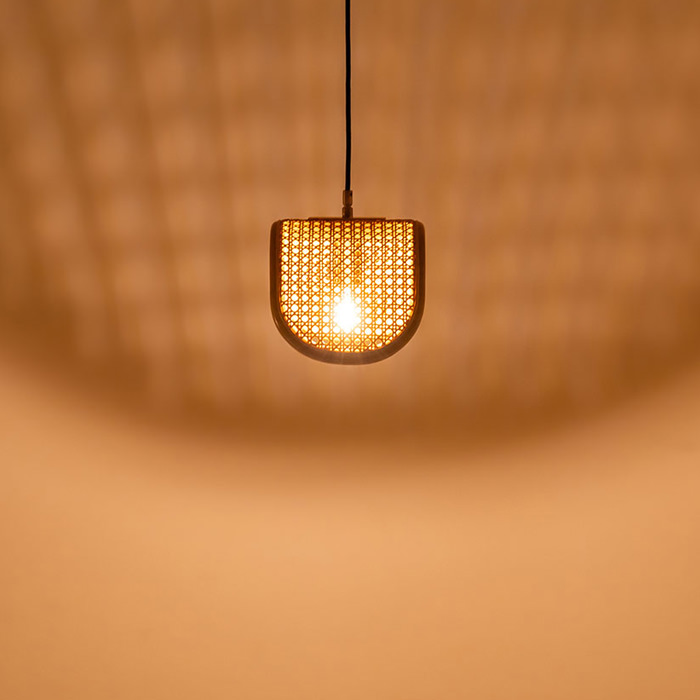 RATTAN ペンダントライト｜ナチュラル 使用イメージ写真1（サムネイル）