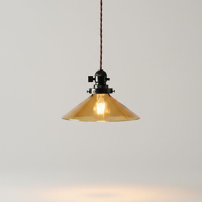 インテリア照明ツイストコード ラジオソケット ペンダントライト｜アンバーのディテール写真1