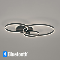 シャンデリア LUMIRING 3・メタリックブラック｜Bluetooth