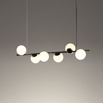 Lunar Line-6 Matte Black 6灯｜Bluetooth【照明のライティング