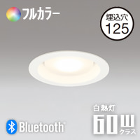 ダウンライト Φ125 Bluetooth フルカラー・60W相当形 | オフホワイト