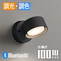 FLAT スポットライト ブラック・100W相当 | bluetooth