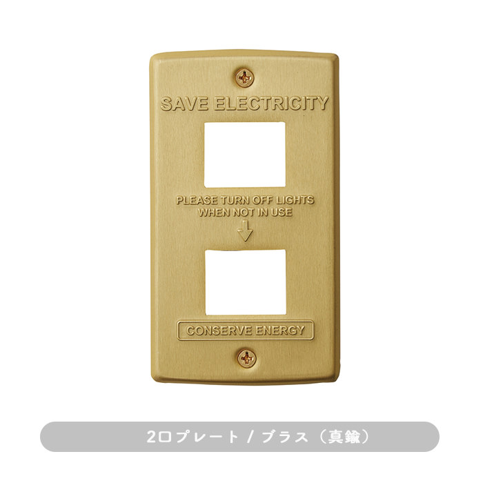 2 | BRASS switch plate