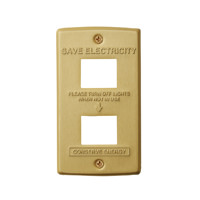 2 | BRASS switch plate