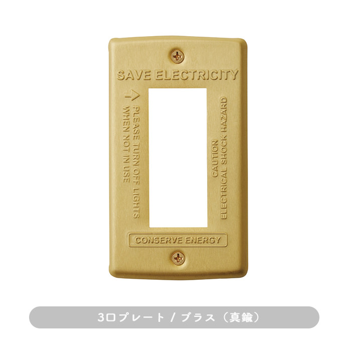 3 | BRASS switch plate