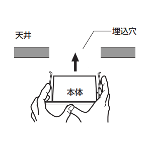 ダウンライトの穴計